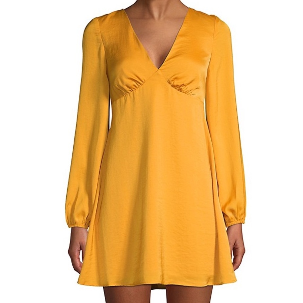 BCBGeneration NWT Empire-Waist Yellow Dress